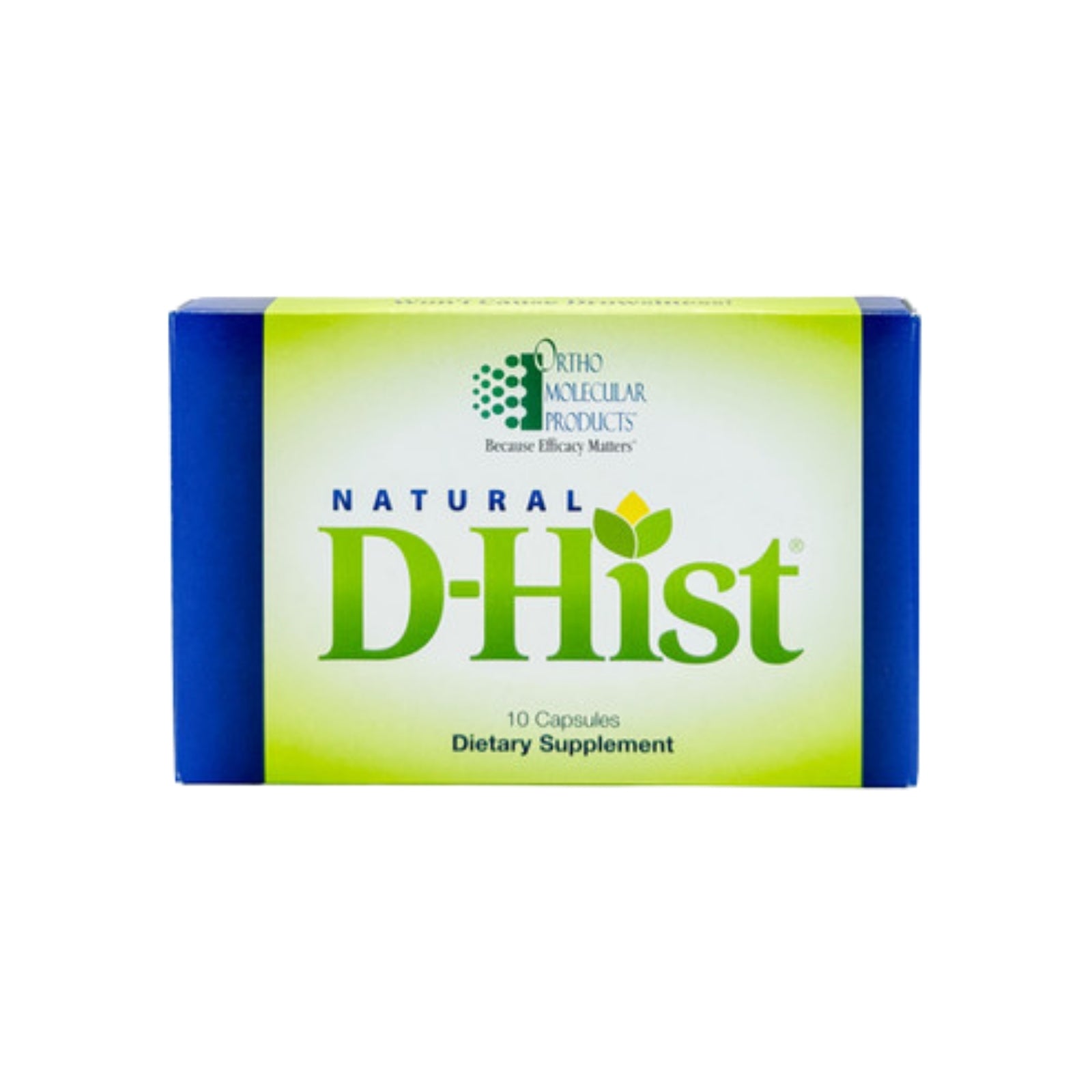 Ortho Molecular, Natural D-Hist, 10 Capsules UPC 615033125240 | HiLife Vitamins
